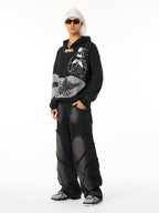 Distressed Electronic Exorcist Print Hoodie
