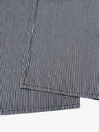 Retro Striped Colorblock Barrel Jeans