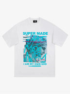 precipice Blue Art Graffiti Pattern T-Shirt