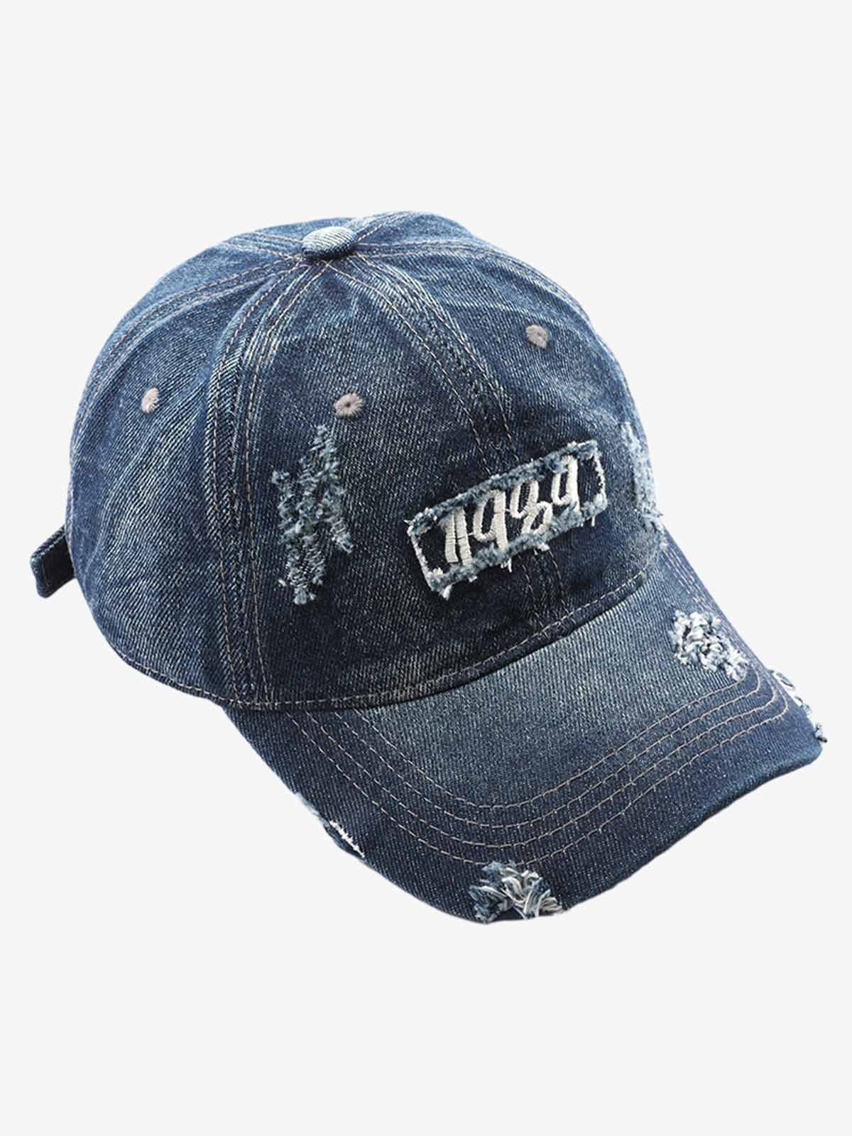 1989 Embroidery Distressed Denim Baseball Cap