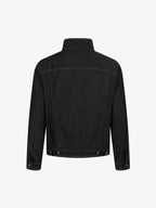 Stand Collar Clasp Detail Denim Jacket