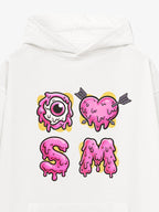 Street Dripping Letter Eyeball Graffiti Hoodie