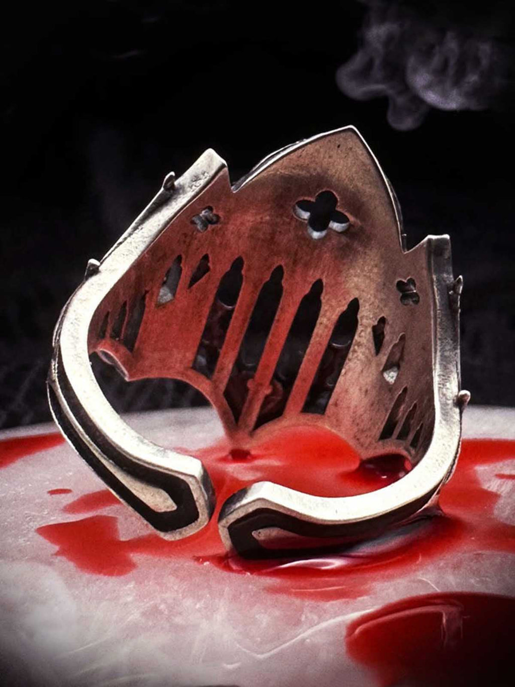 Gothic Armor Open Ring Adjustable