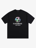 Color Block Soccer Ball Graphic T-Shirt