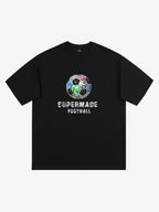 Color Block Soccer Ball Graphic T-Shirt