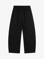 Riveted Pleated Drawstring Barrel Pants