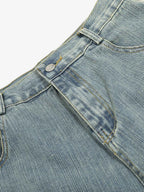 Washed Slub Machete Dye Jeans