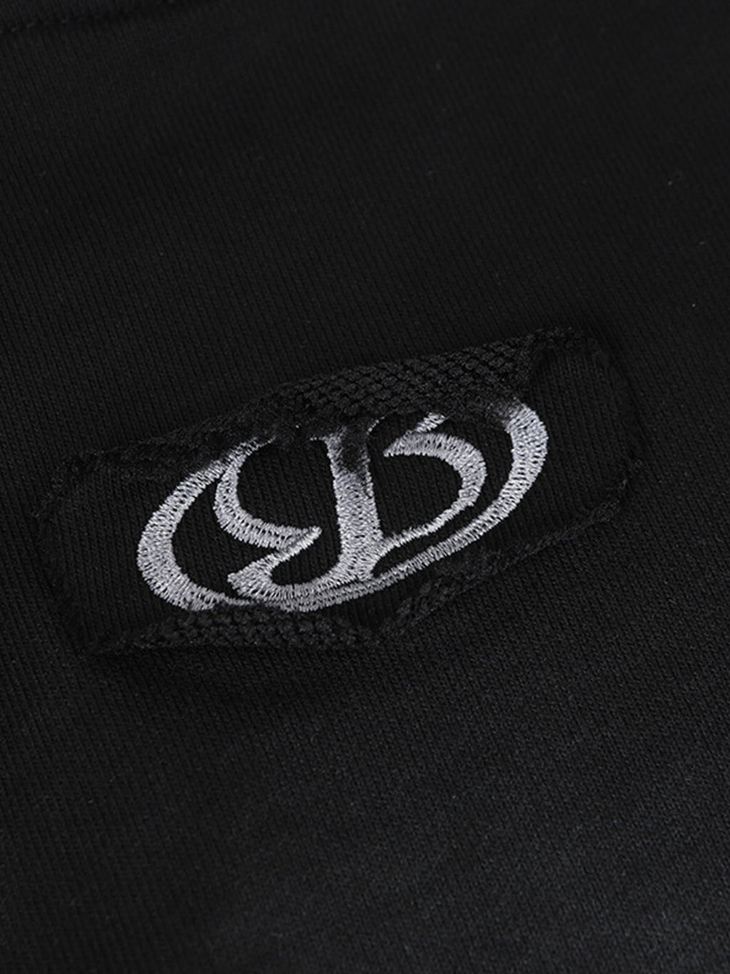 Hip-Hop Wasteland Ink-Dyed Raw Edge Hoodie