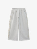 Pearl Embellished Wide-Leg Sweatpants