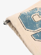 Retro Color-Block Letter Print Baggy Pants
