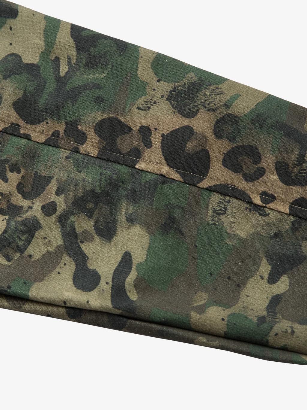 Camo Leopard Patchwork Button Up Shirt