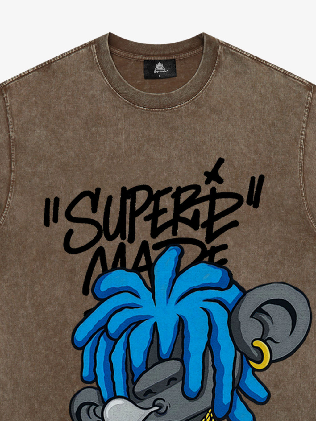 Theprecipice Graffiti Trend Blue Dreadlock Boy T-Shirt