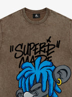 Theprecipice Graffiti Trend Blue Dreadlock Boy T-Shirt
