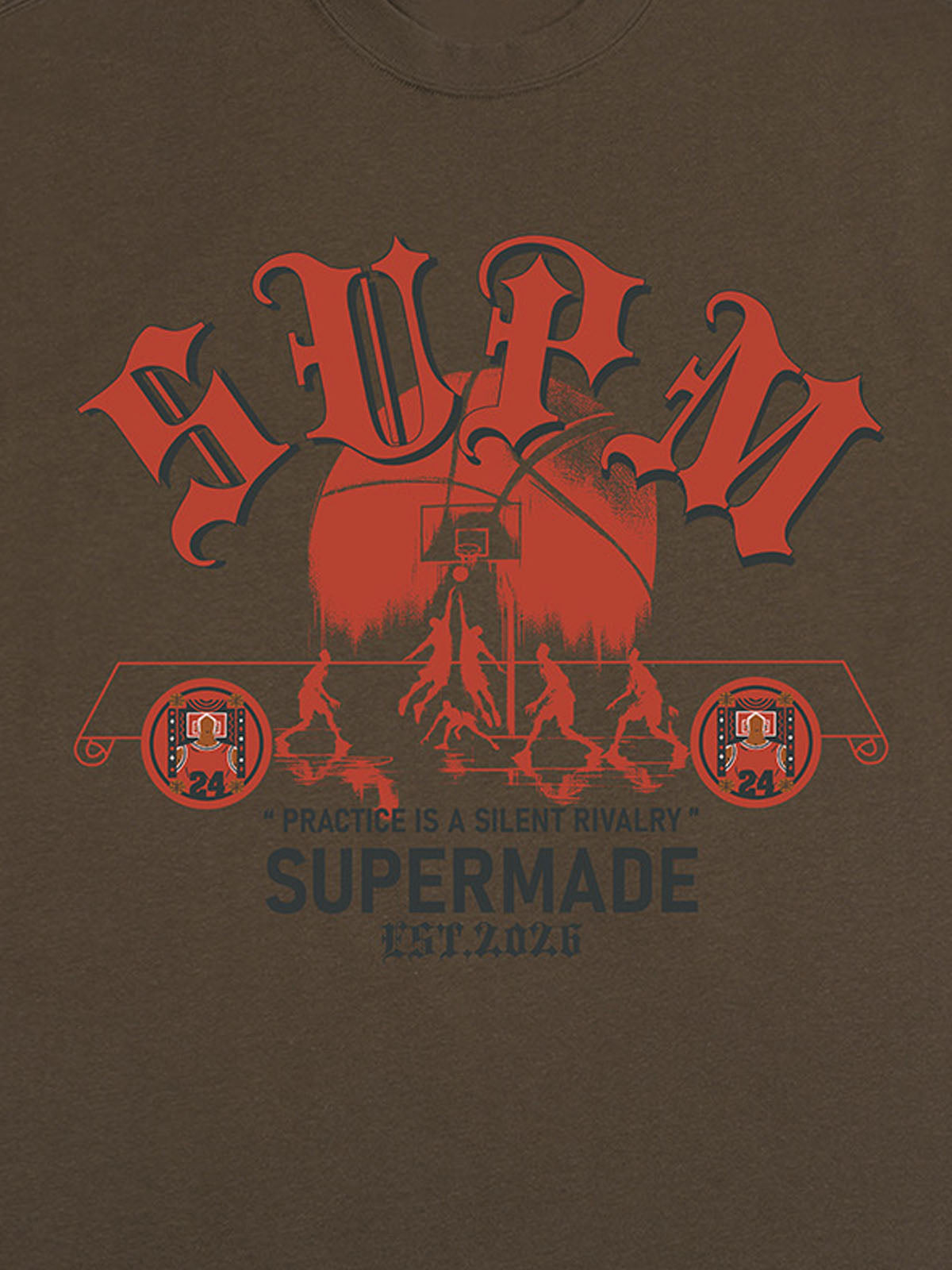 SUPM Slogan Graphic Retro Streetwear T-Shirt