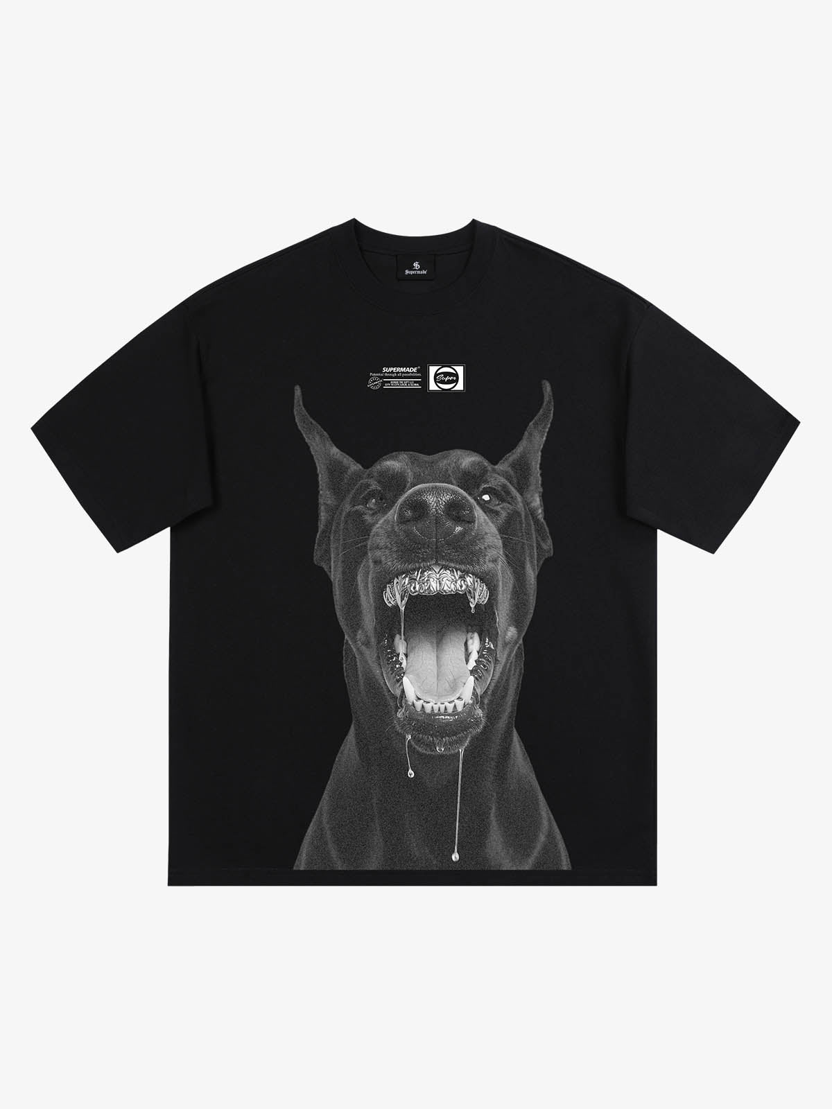 Snarling Doberman Graphic T-Shirt