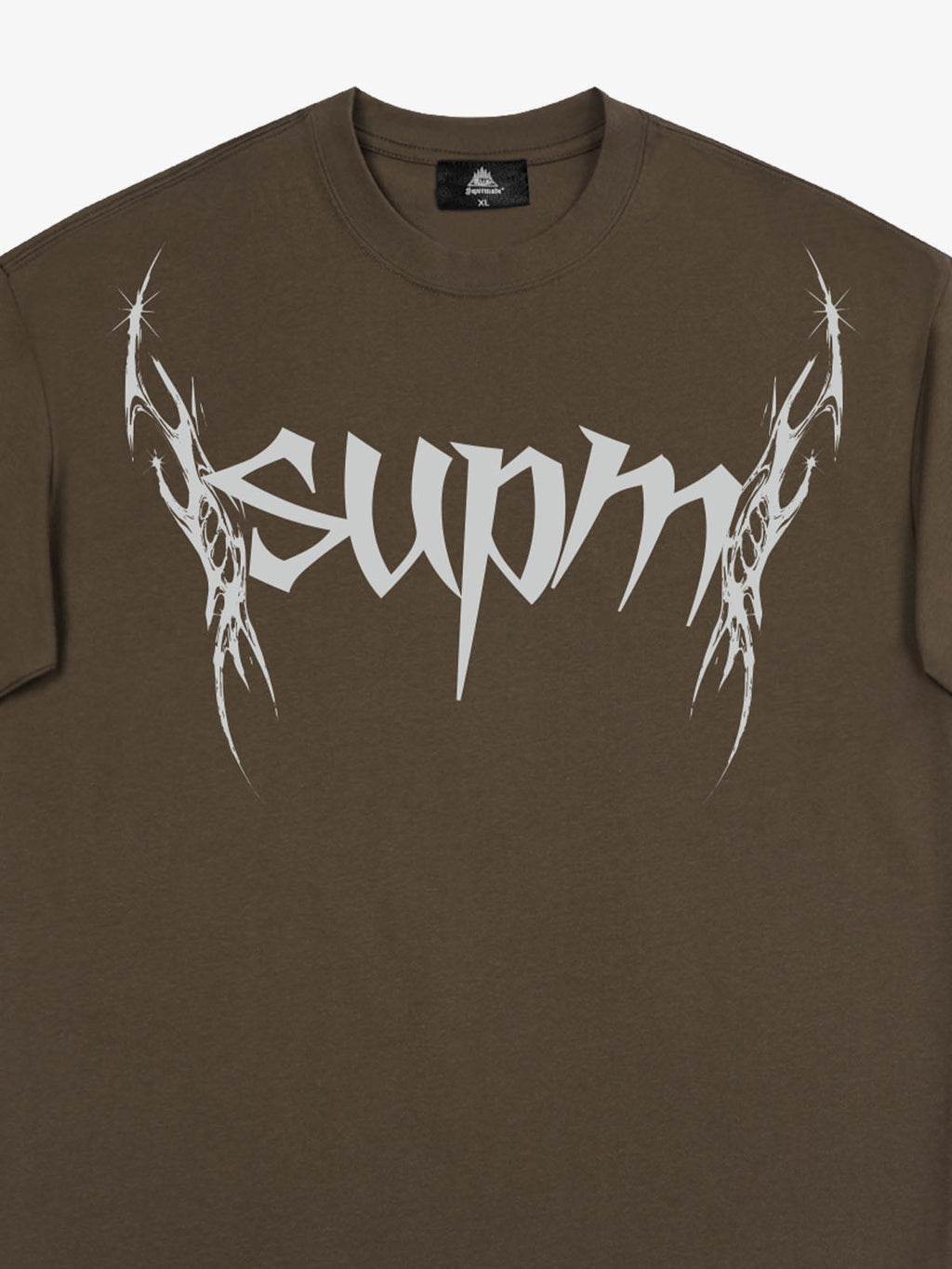 SUPM Gothic Sharp Letter Graphic T-Shirt