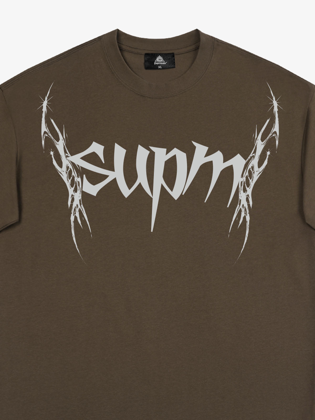 SUPM Gothic Sharp Letter Graphic T-Shirt