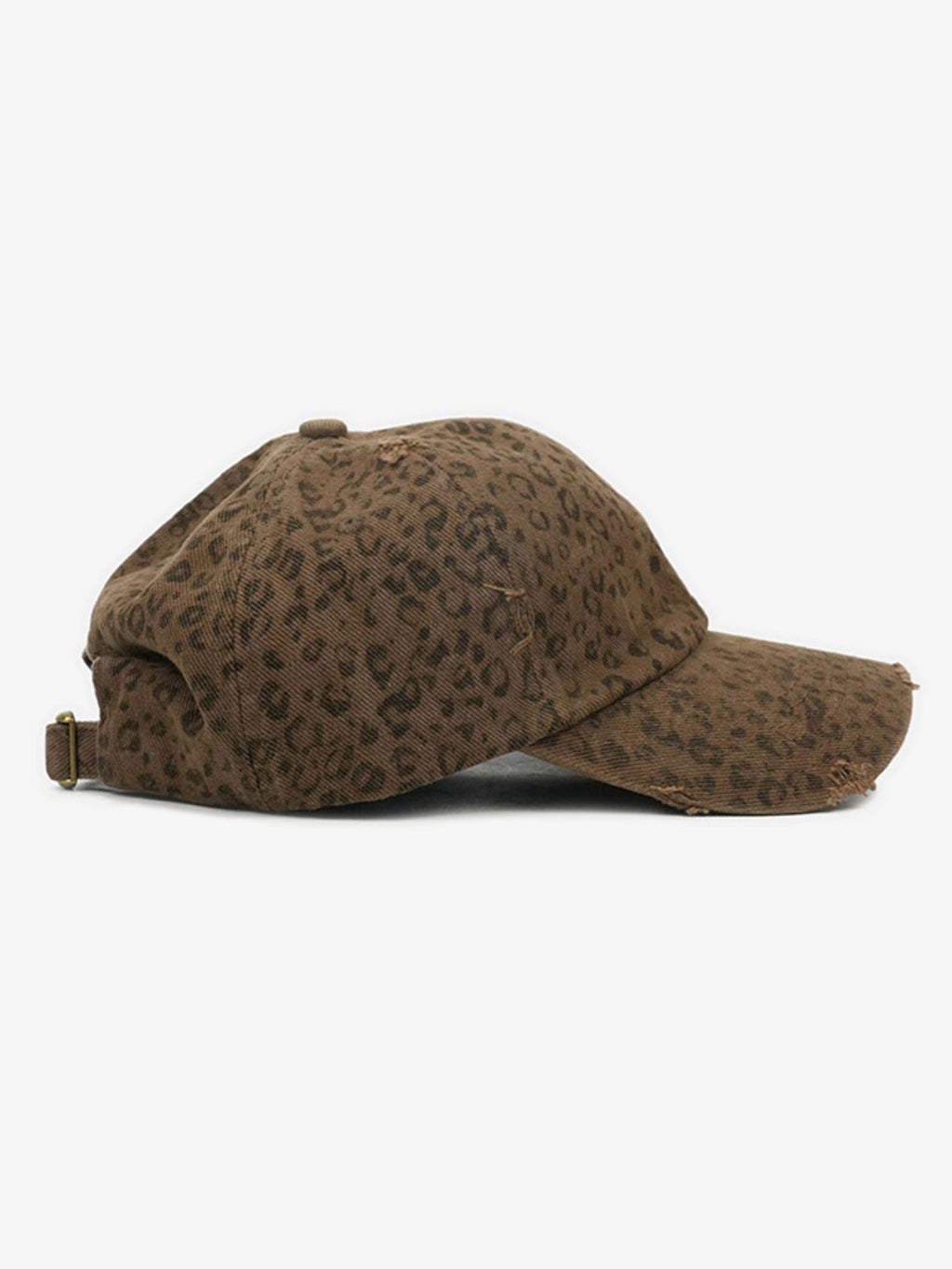 Vintage Leopard Print Distressed Baseball Cap