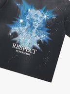 Nostalgic Starlight Basketball Legend Graphic Ink Splatter T-Shirt