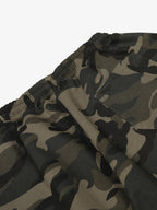 Retro Patchwork Embroidered Camouflage Barrel Pants - 2520