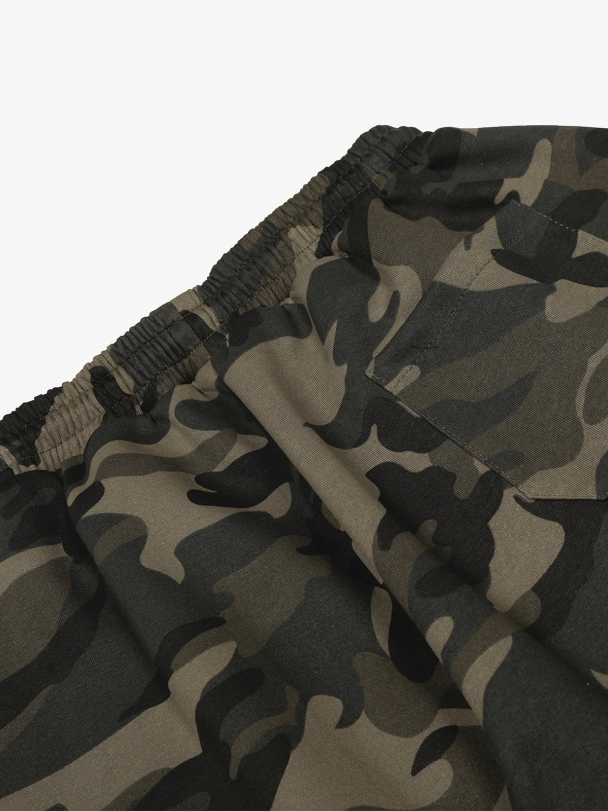 Retro Patchwork Embroidered Camouflage Barrel Pants - 2520