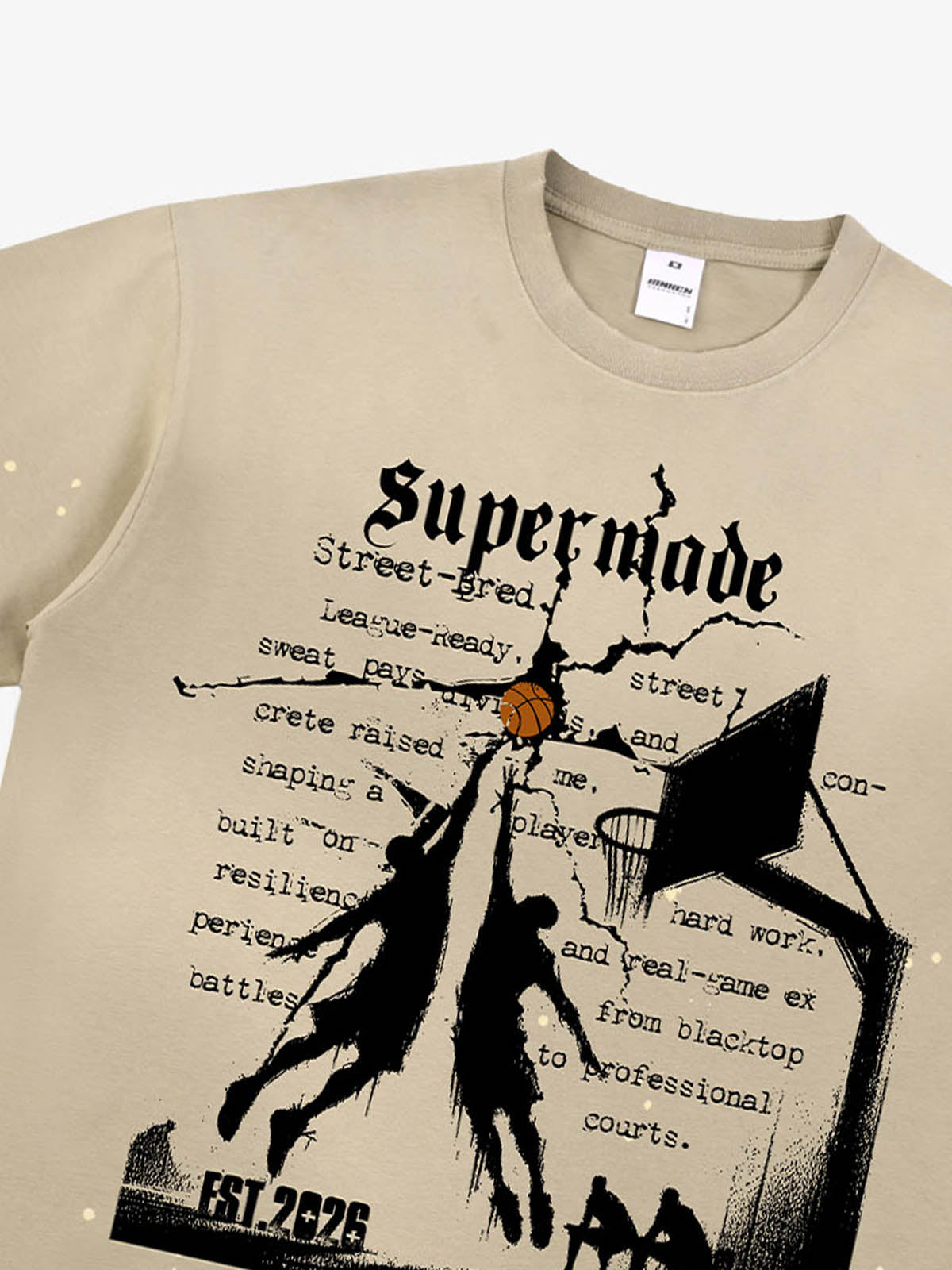 precipice Basketball Illustration Street Graphic T-Shirt