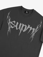 SUPM Gothic Sharp Letter Graphic T-Shirt