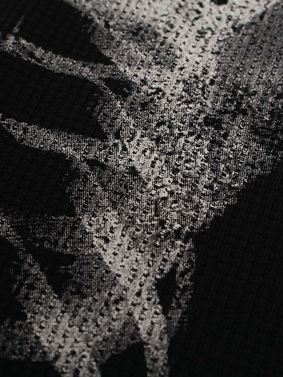 X-Ray Skeleton Graphic Waffle T-Shirt