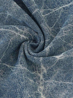 Retro Crackle-Washed Barrel Jeans