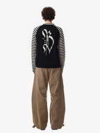 Cross Graphic Stripe Raglan Long Sleeve T-Shirt