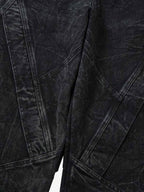 High Street Functional Structured Design Tie-Dye Baggy Jeans