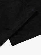 Croc Embossed Pocket Rivet Wide Leg Denim Jeans
