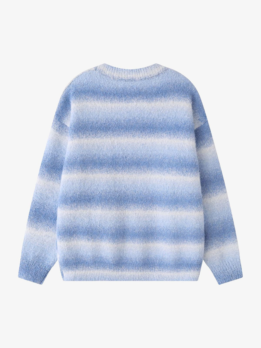 Retro Gradient Stripe Jacquard Sweater