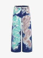 Artistic Brushstroke Hand-Painted Effect Jeans