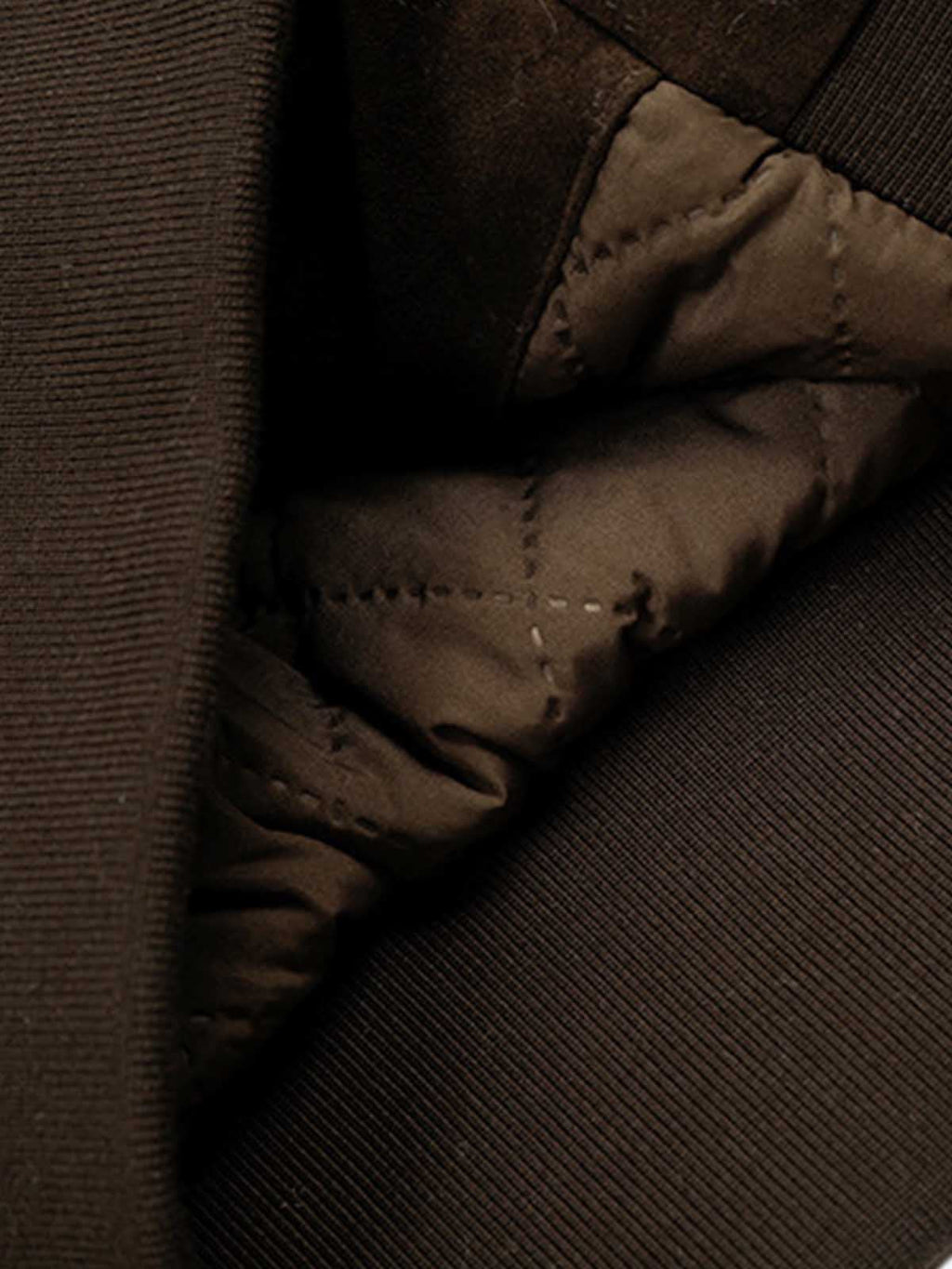 Utility Faux Shearling Collar Suede Look Zip Up Jacket