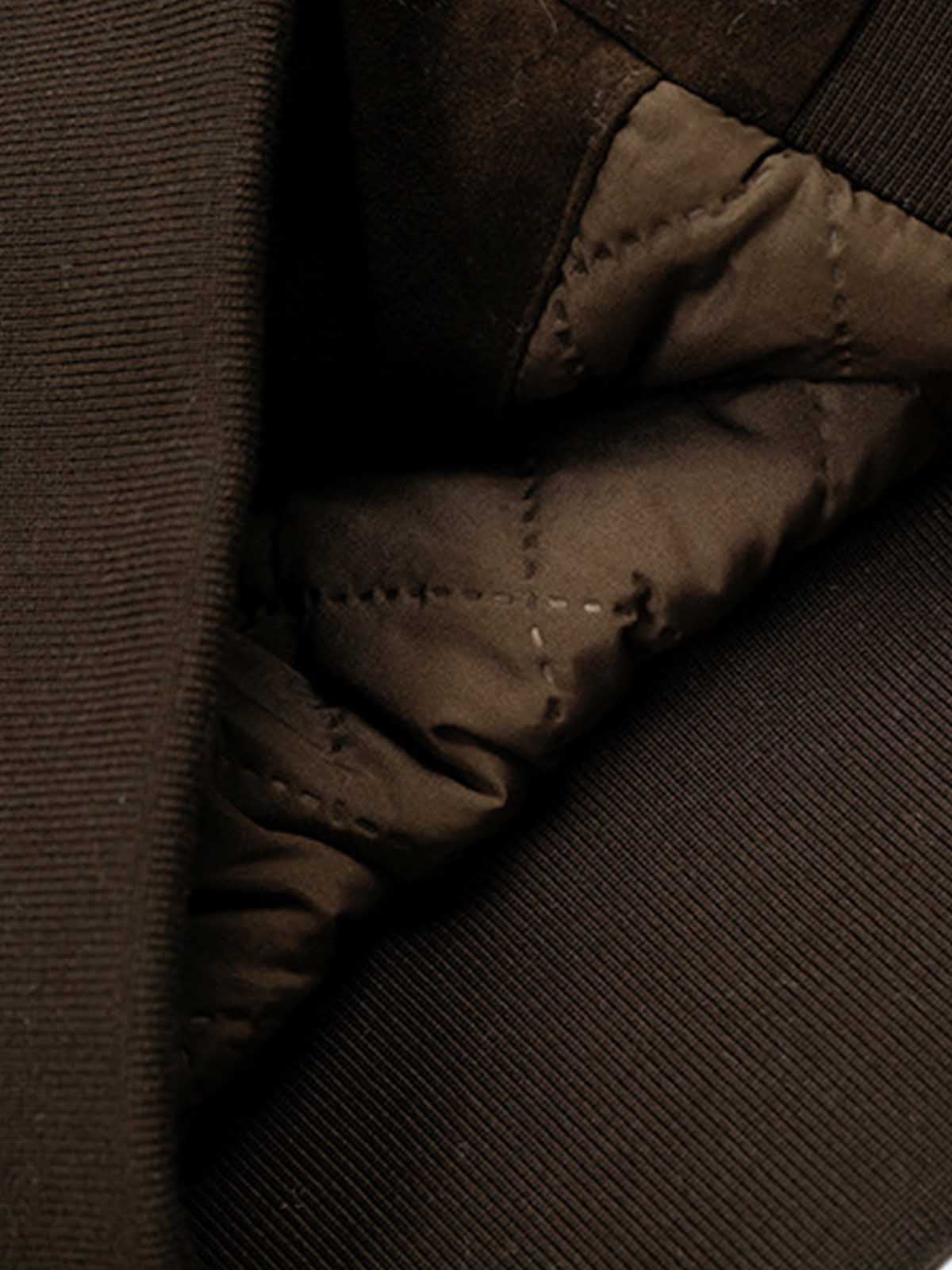 Utility Faux Shearling Collar Suede Look Zip Up Jacket