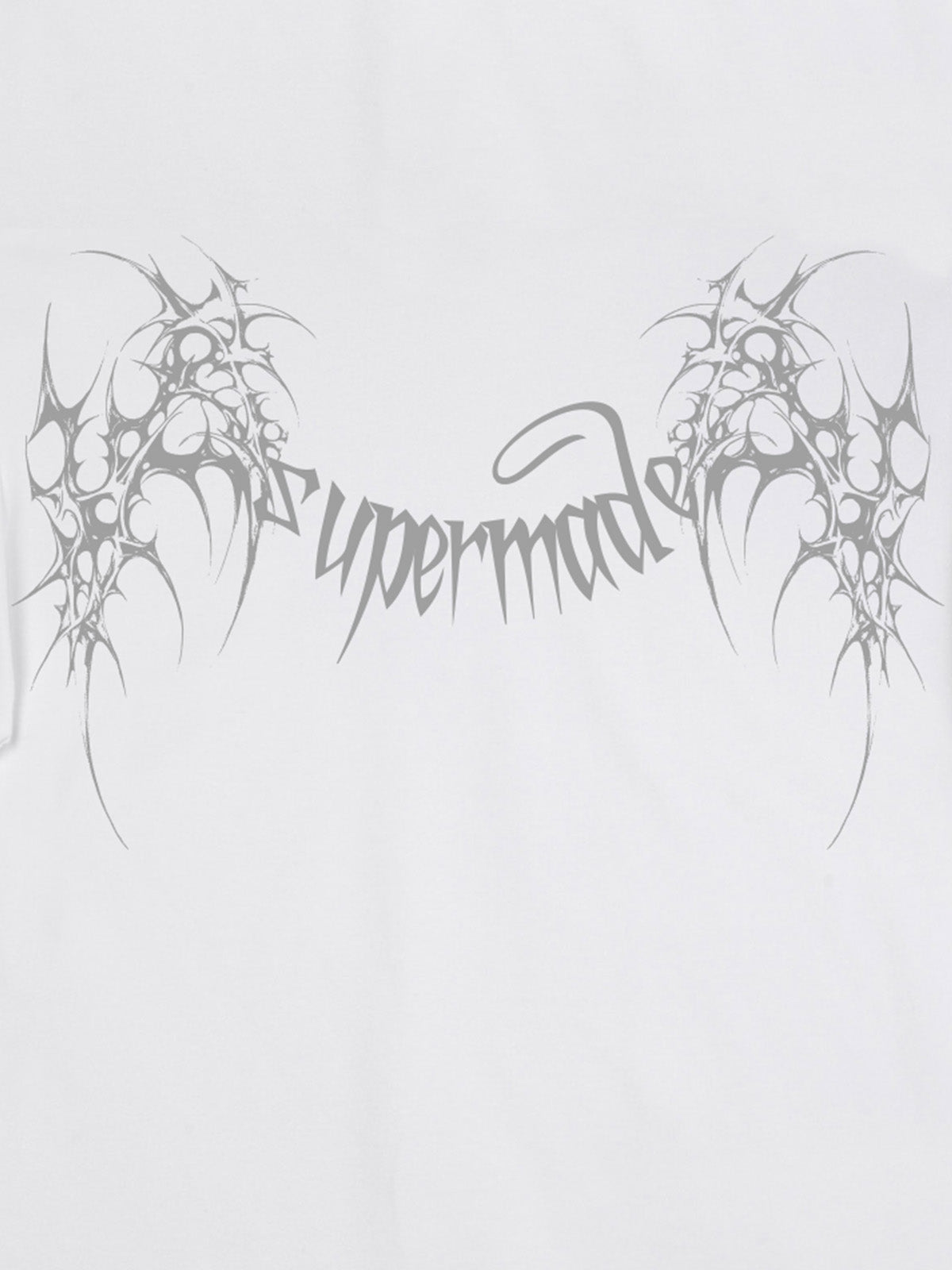 SUPM Gothic Sharp Letter Graphic T-Shirt