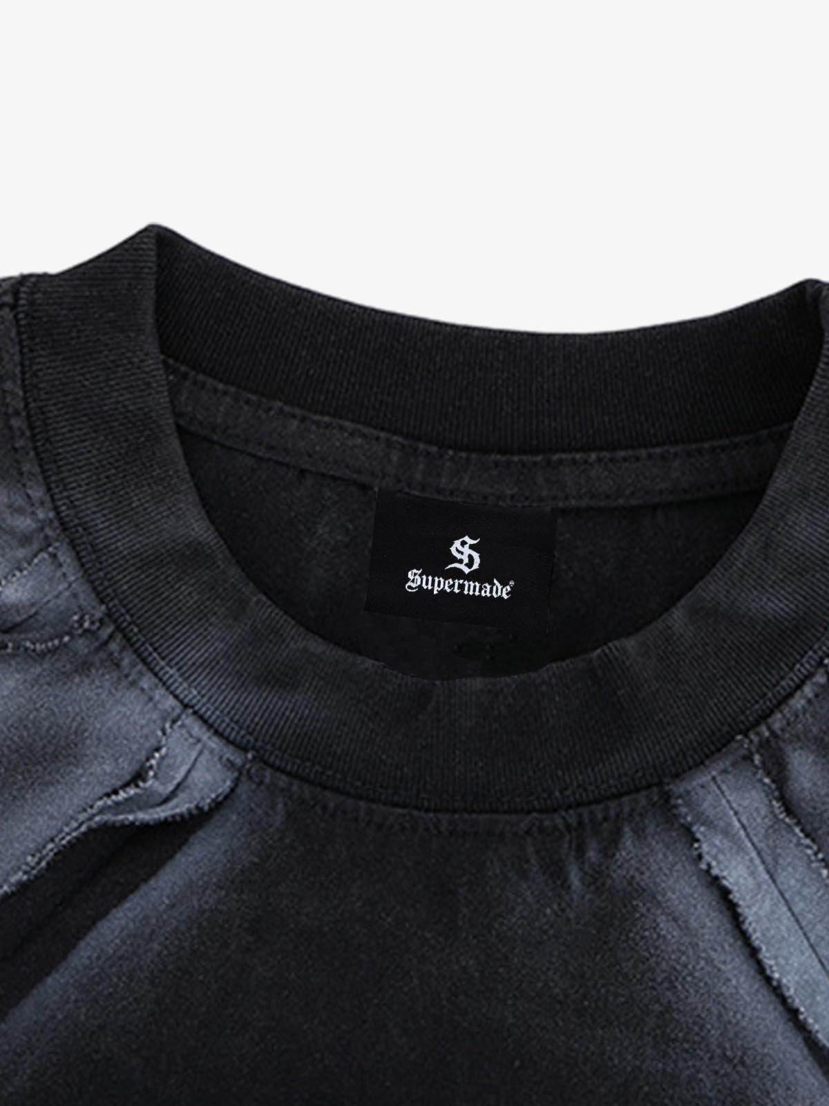 Retro Structured Panels T-Shirt