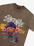 Theprecipice Cartoon Graffiti Trendy Weird Kid T-Shirt
