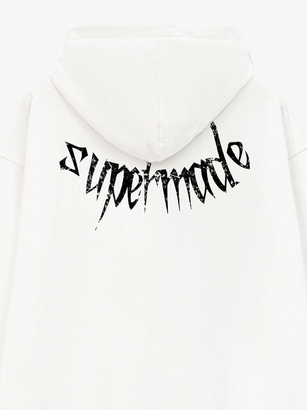Gothic Devil Graphic Washed Hoodie