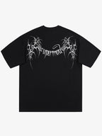 SUPM Gothic Sharp Letter Graphic T-Shirt
