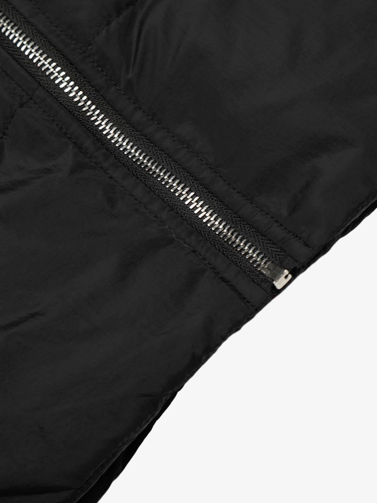 Vintage Asymmetric Zip High-Neck Puffer Jacket