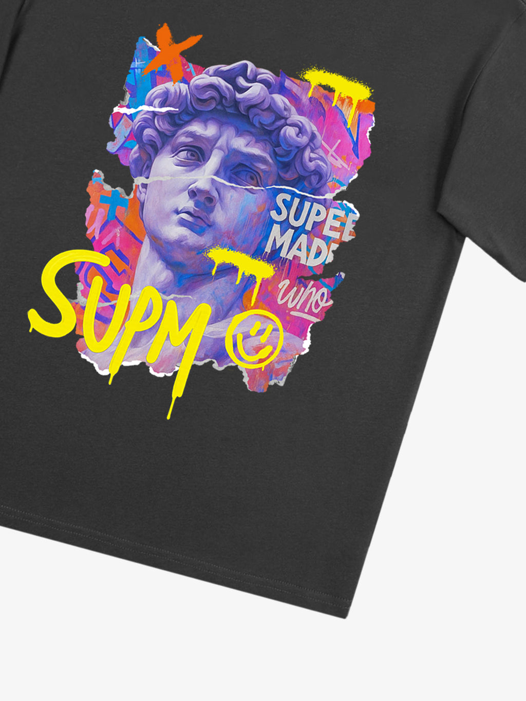 David Sculpture Vibrant Graffiti Art T-Shirt