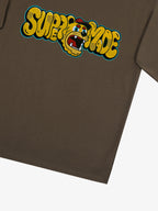 Street Graffiti Trendy Tiger Head Font T-Shirt
