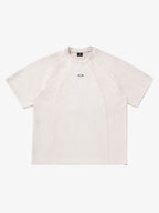 Suede Panel Raglan T-Shirt