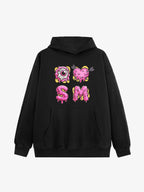 Street Dripping Letter Eyeball Graffiti Hoodie