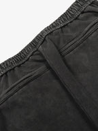 Street Washed Mottled Rivet Letter Print Baggy Sweatpants