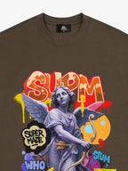 Retro Angel Statue Graffiti T-Shirt