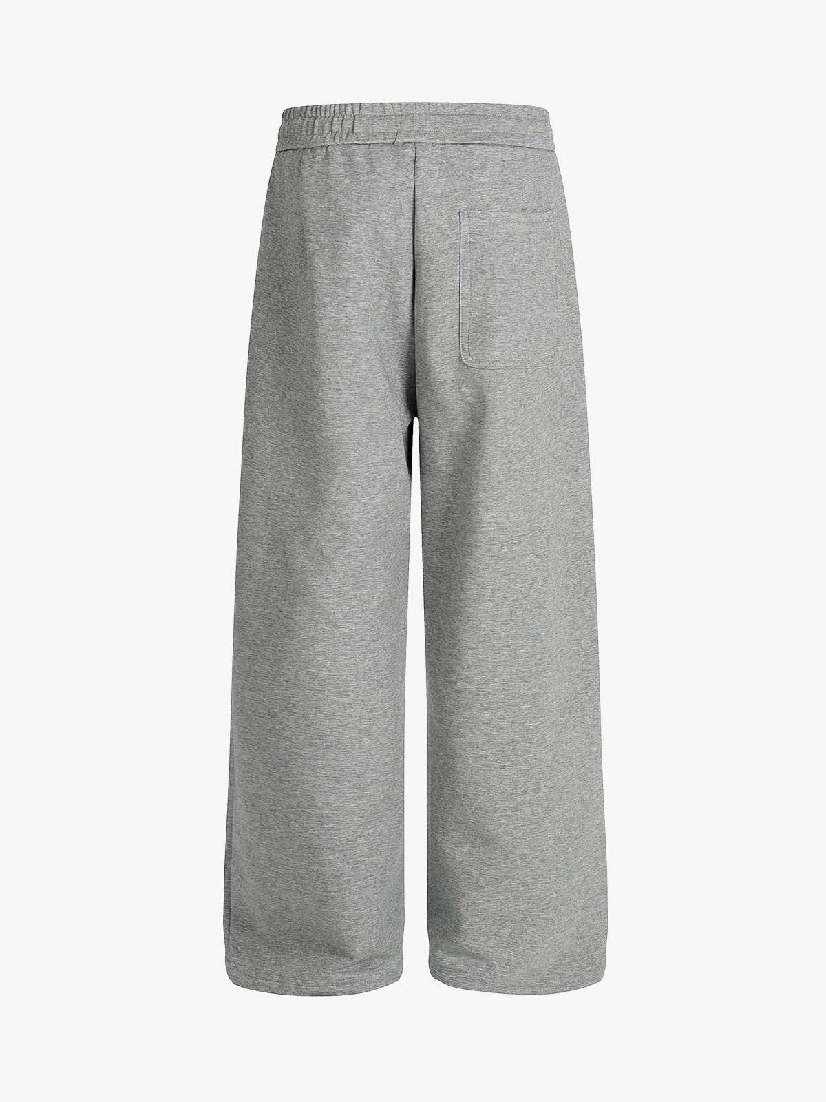Drawstring Wide Leg Relaxed Sweatpants