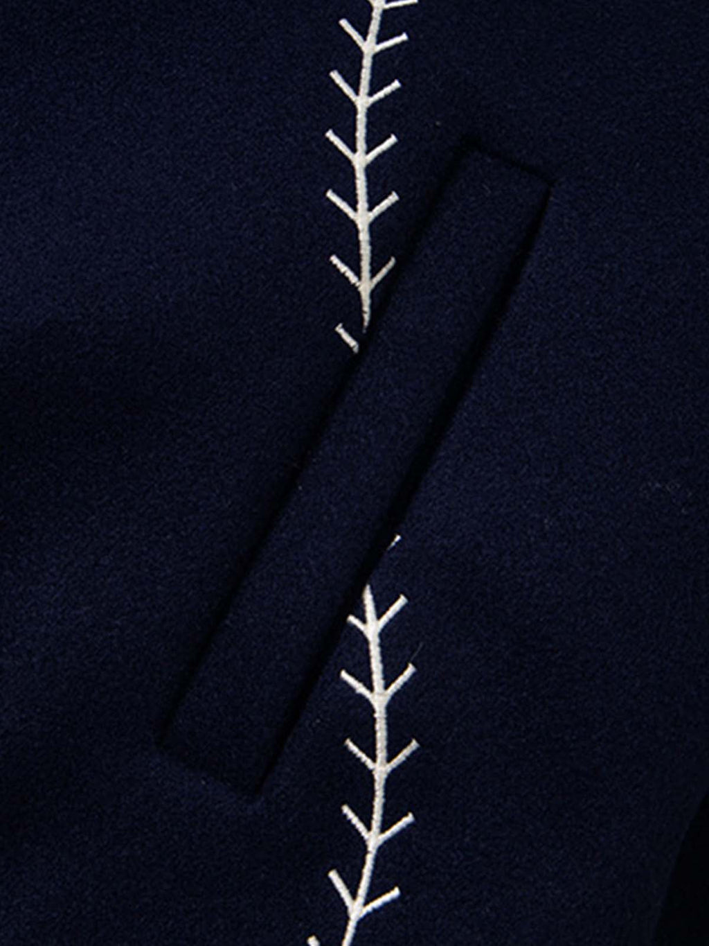 Baseball Stitch Embroidered Varsity Jacket